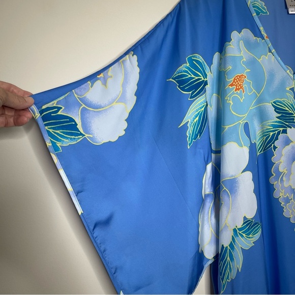 NATORI Women’s Sonomi Wedge Caftan Dress in Tropical Floral Print resort wear - Picture 3 of 11